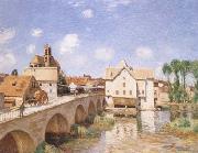 Alfred Sisley The Bridge of Moret (mk09) china oil painting reproduction